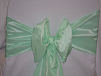 Taffeta Wedding Chair Sashes